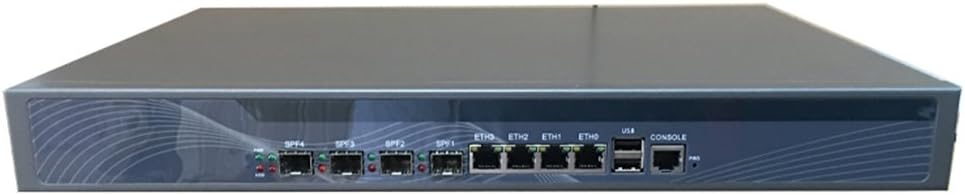 Firewall, VPN, 19 Inch 1U Rackmount, Network Appliance, Z87 with I7 4770, RS20, AES-NI/4 x Nics/4 x SFP I350 Gigabit/2USB/COM/VGA/2 x Bypass