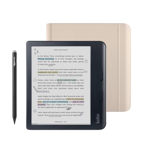 Kobo Libra Colour Black eReader with Case Bundle - Radiant Selections