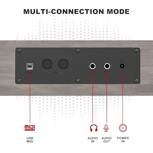 UMOMO 88 Weighted Key Digital Piano with Duet Piano Bench