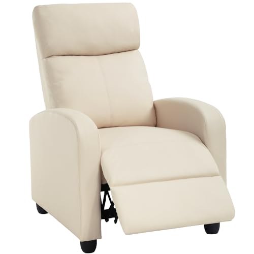 BestMassage | Recliner Chair | with 2 Point Massage Function | Black | with Lumbar Support, Adjustable Push Back, Wide Armrests