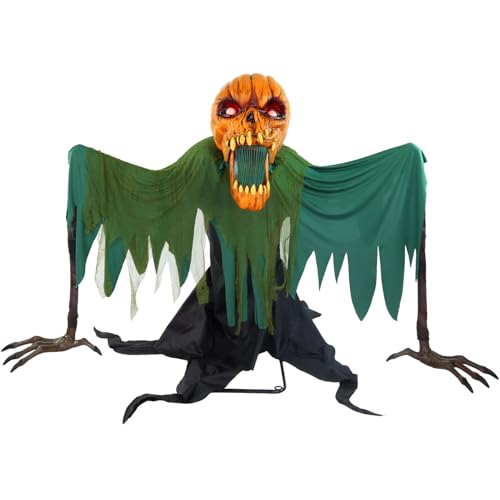 Haunted Hill Farm 5.9 ft. Animatronic Lurching Woman by Tekky, Halloween Animatronic, Scary Indoor House Prop & Decoration