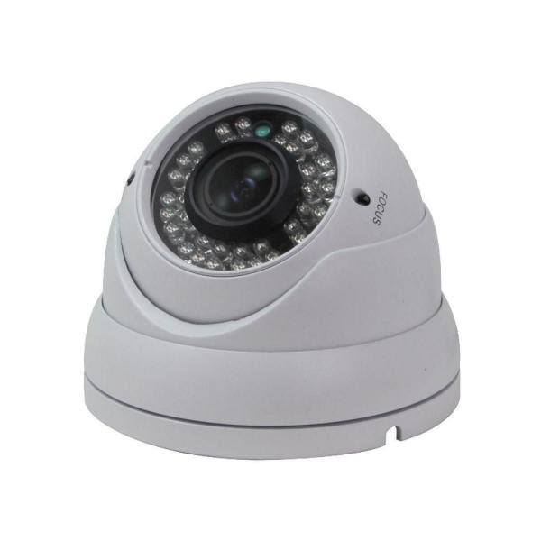 SPT Wired Indoor/Outdoor Night Vision Vandal Proof Dome Standard Surveillance Camera with 1000TVL Resolution, White