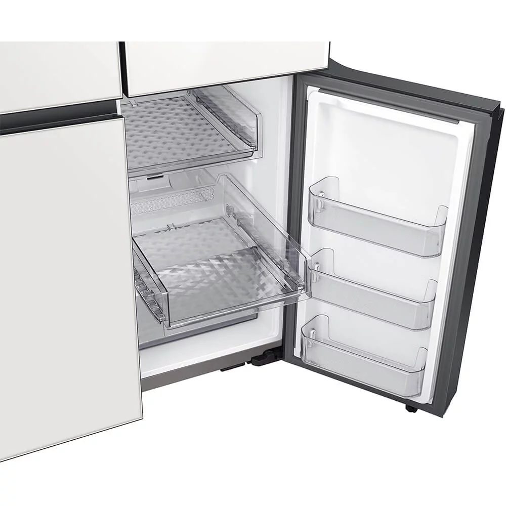 Samsung RF23A967535 23 Cu. Ft. White Glass Smart BESPOKE 4-Door Flex Refrigerator