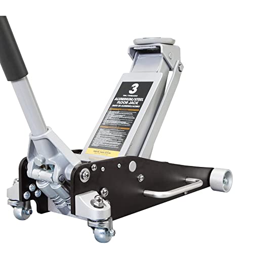 BIG RED 1.5 Ton Floor Jack,Aluminum and Steel Hydraulic Low Profile Car Jack with Dual Piston Quick Lift Pump