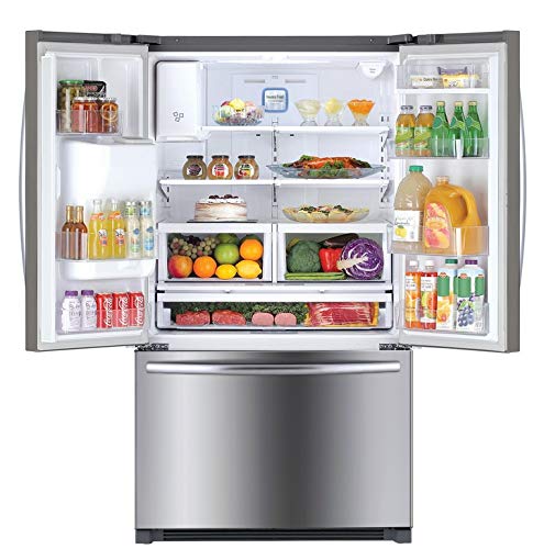Winia WRFS26STJE French Door Dispenser Refrigerator Step Up, 25.5 Cu.Ft