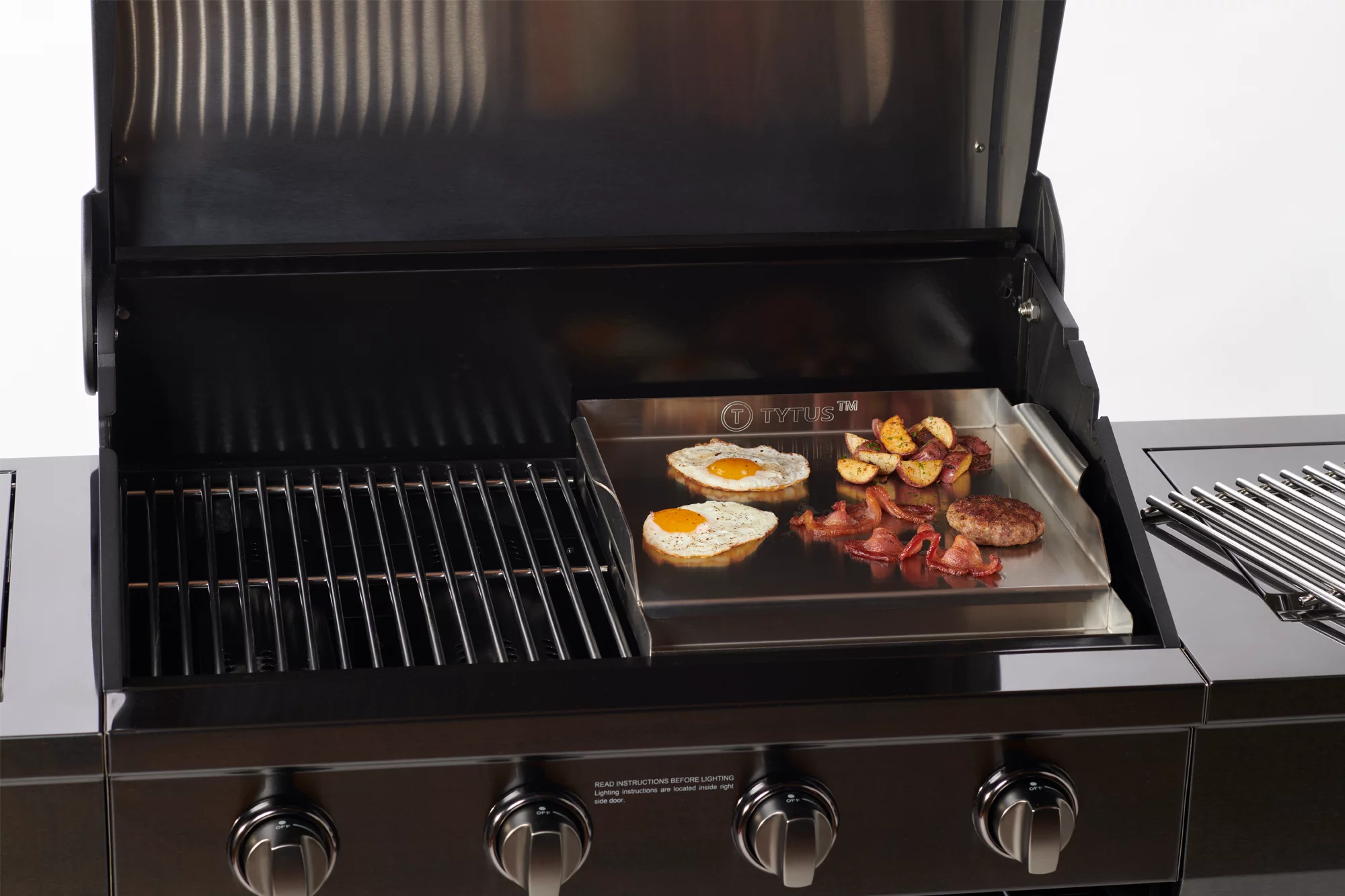 TYTUS Silver 304 Stainless Steel Griddle