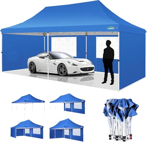 10x10 Pop Up Canopy Tent with 4 Sidewalls and Mesh Windows 2.0