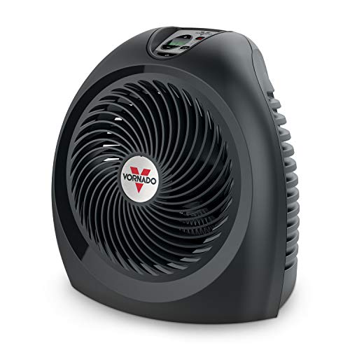 Vornado VH2 Whole Room Space Heater, Linen & MVH Vortex Heater with 3 Heat Settings, Adjustable Thermostat, Tip-Over Protection