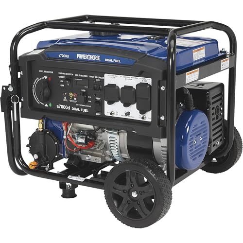 Powerhorse Portable Dual Fuel Generator with Electric Start, 9500 Watts