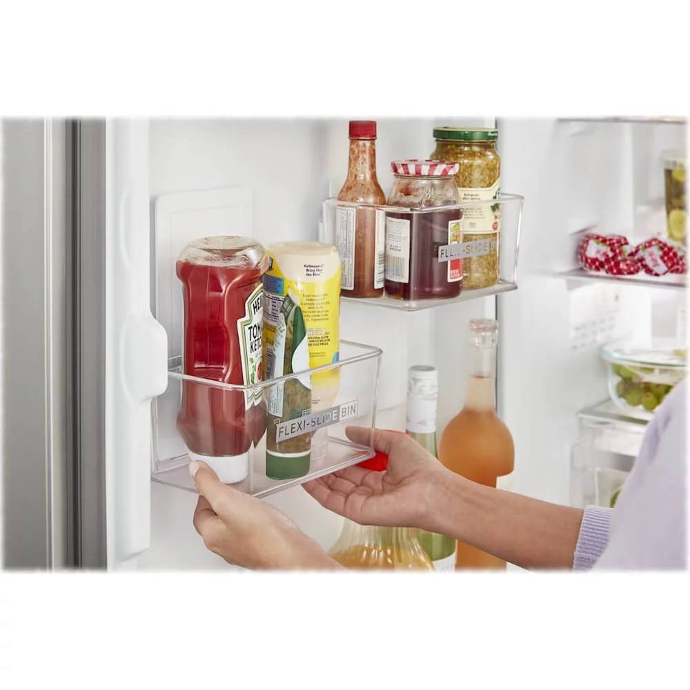Whirlpool® WRB533CZJZ - 12.9 Cu Ft Bottomo-Freezer Refrigerator - with TotalCovarage Cooling System and EZ Connect Icemaker option