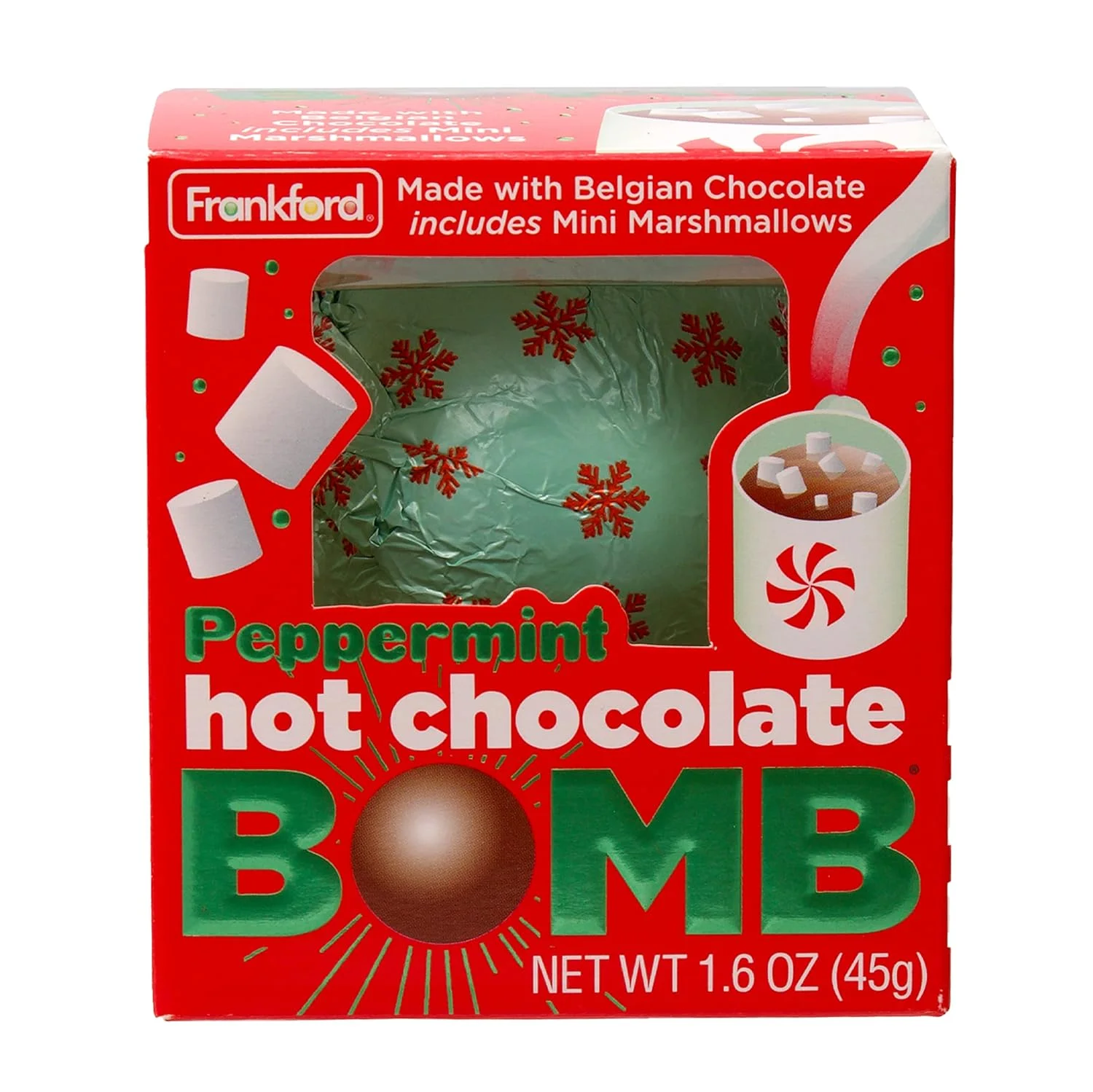 36 Pack Assorted Hot Chocolate Bombs - 18 Original Flavor, 6 Peppermint, 6 Double Chocolate, And 6 Salted Caramel Belgian Chocolate Hot Cocoa Melting