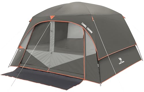 CAMEL CROWN Tents for Camping 4/6 Person Tent Waterproof Easy Setup Backpacking Tents