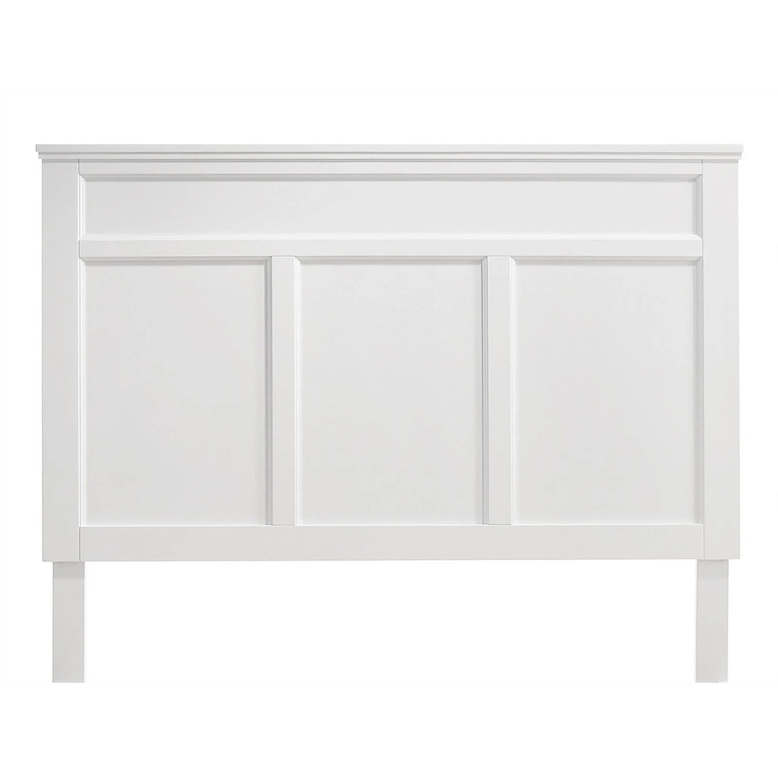 New Classic Furniture Andover Traditional Wood Full Bed in White