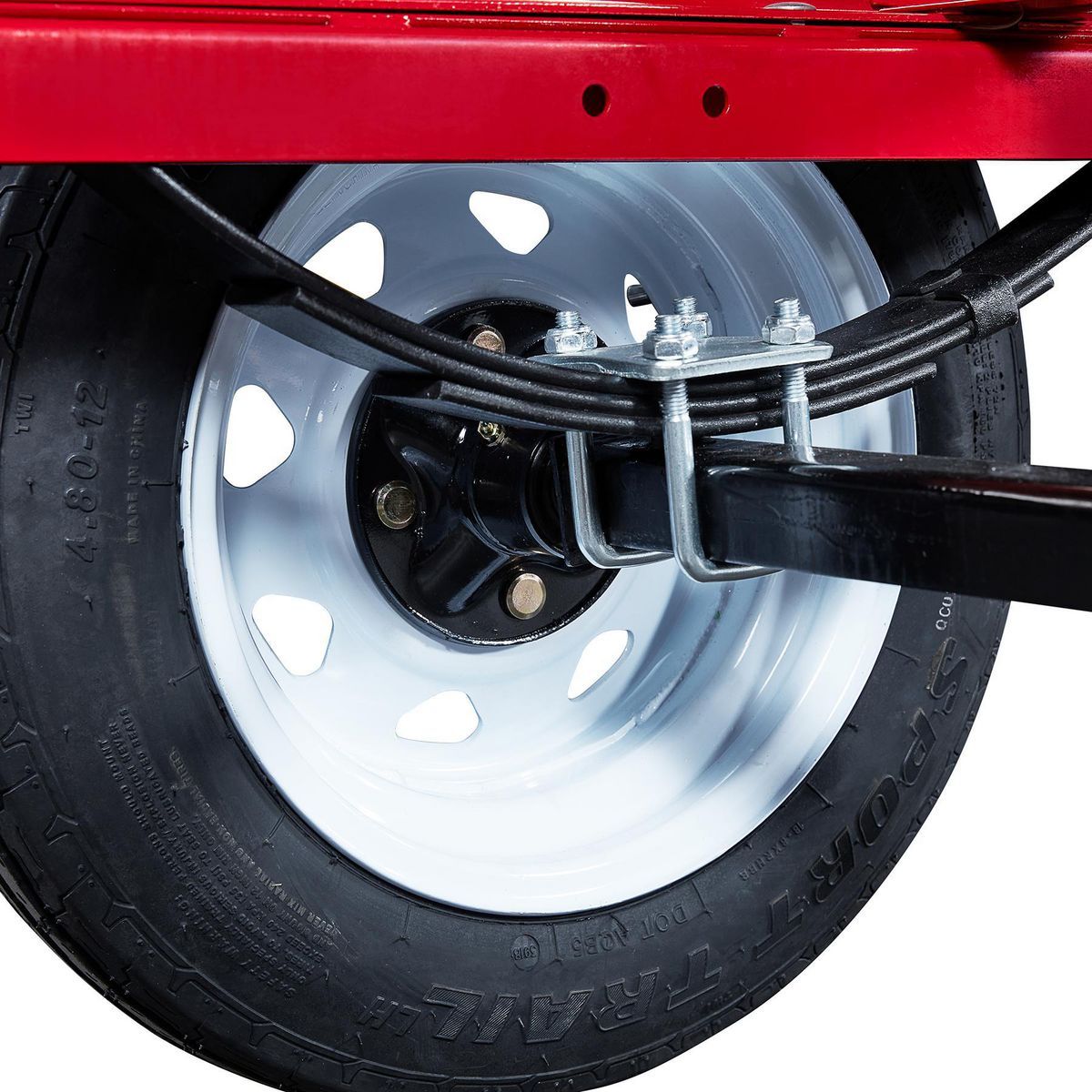HAUL-MASTER 1195 lb. Capacity, 4 ft. x 8 ft. Folding Trailer