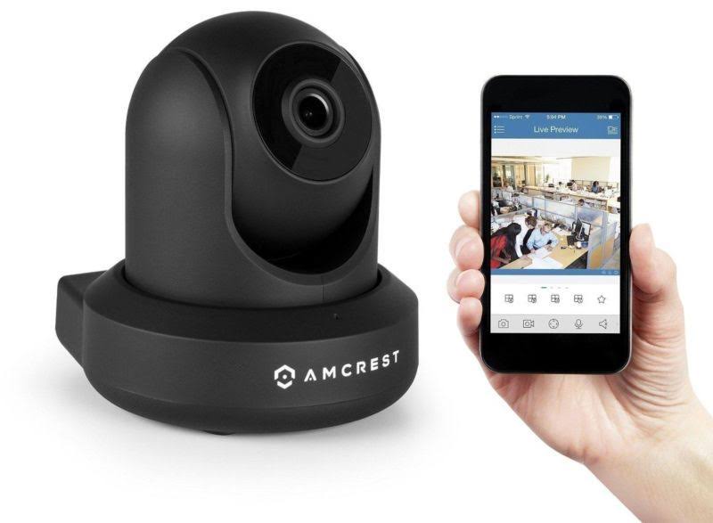 Amcrest ProHD 1080p WiFi Camera 2MP (1920TVL) Indoor Pan/Tilt Security Wireless IP Camera Ip2m-841b (Black)