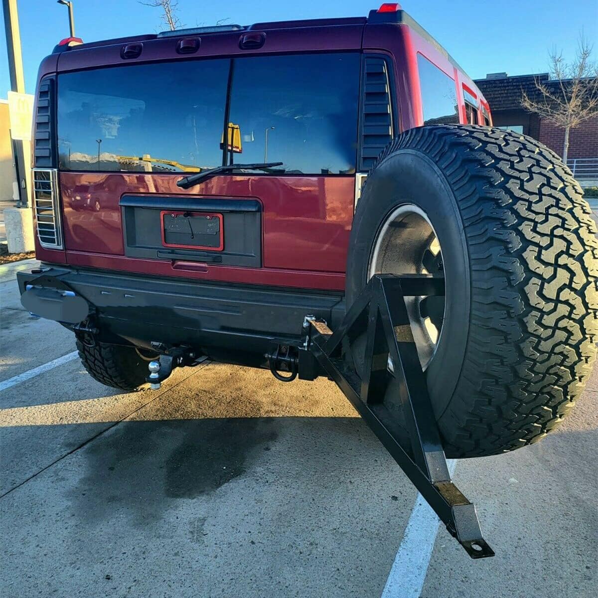 Heavy Duty Spare Tire Carrier Compatible with Hummer H2 Solid & Tough