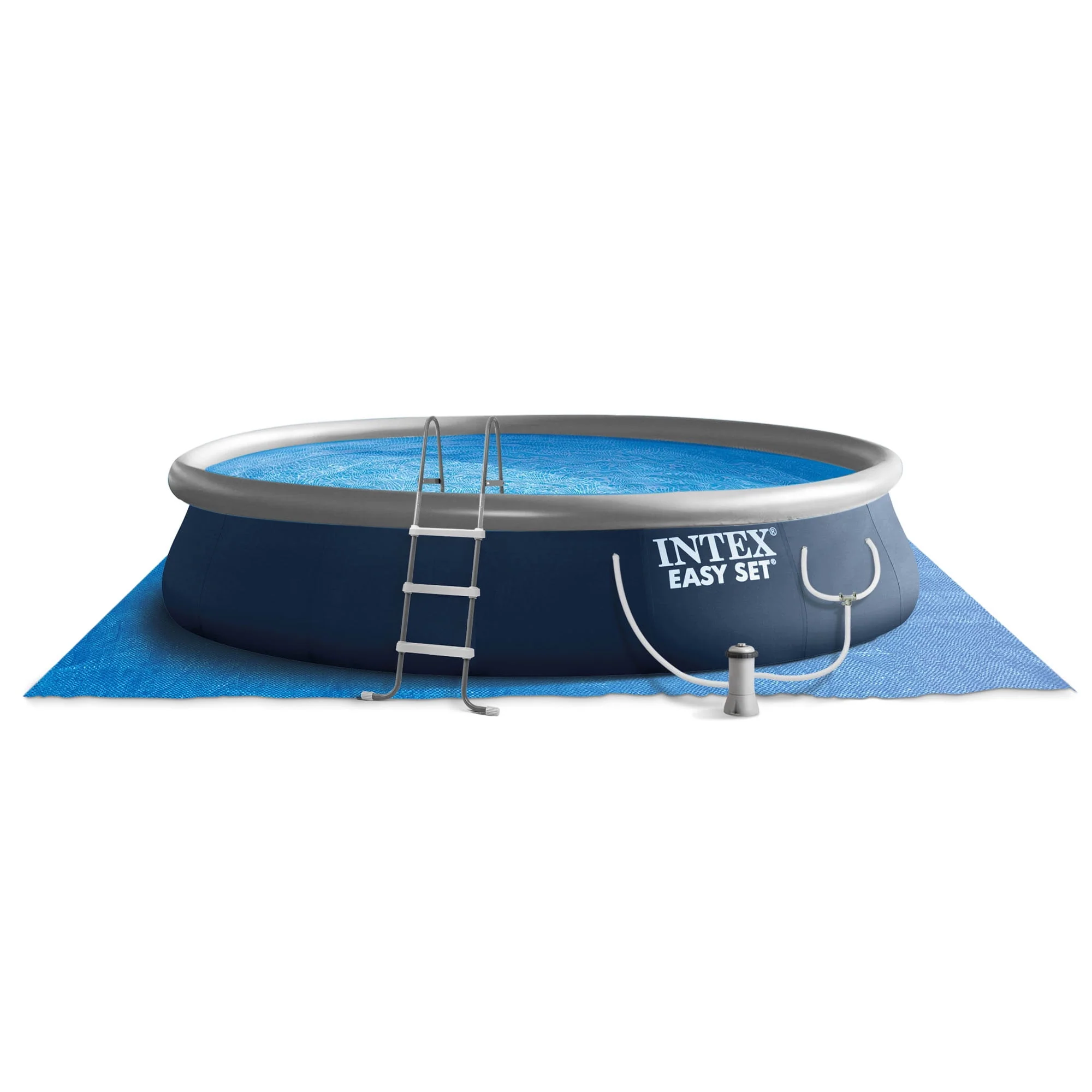 Intex Easy Set 15' x 42 Inflatable Outdoor Above Ground Swimming Pool Set