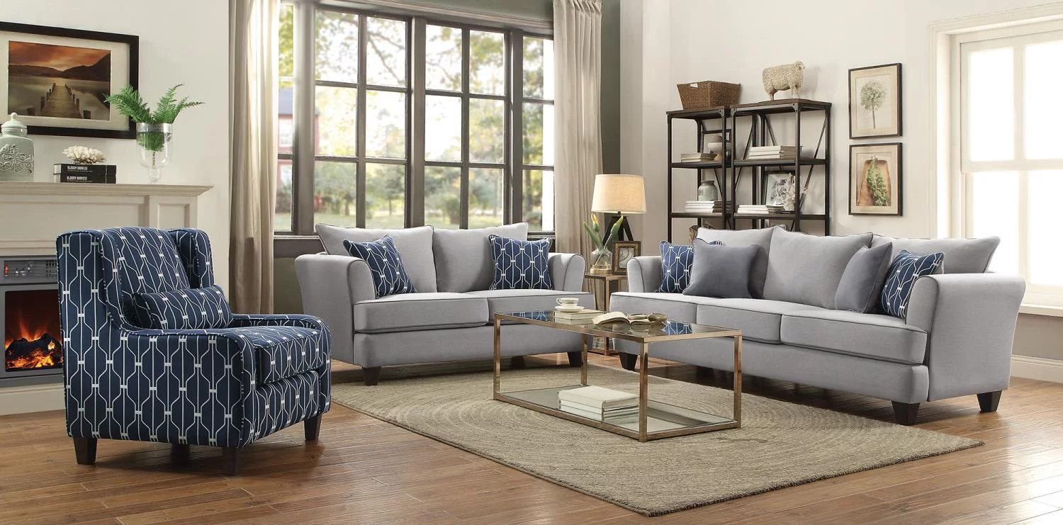 Coaster Fabric Sofa With Flax Finish 506291