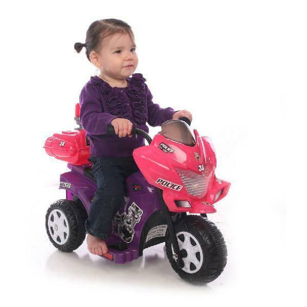 Kid Motorz Electric Cars for Kids to Ride on Toys Police Riding Motorcycle Trike 6V Girls