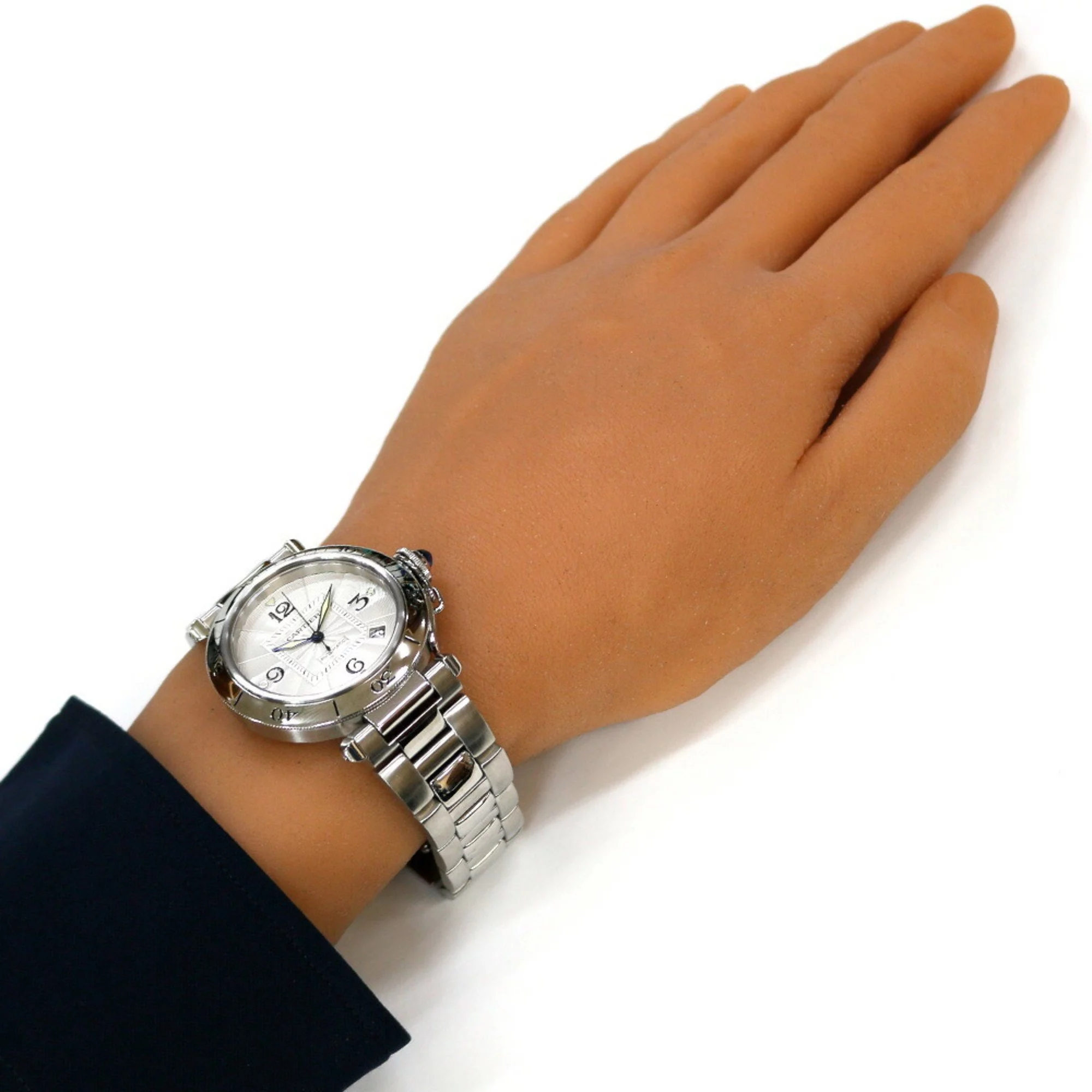Pre-Owned Cartier CARTIER Pasha 38MM watch stainless steel W31031H3 (2378) self-winding men's (Good)