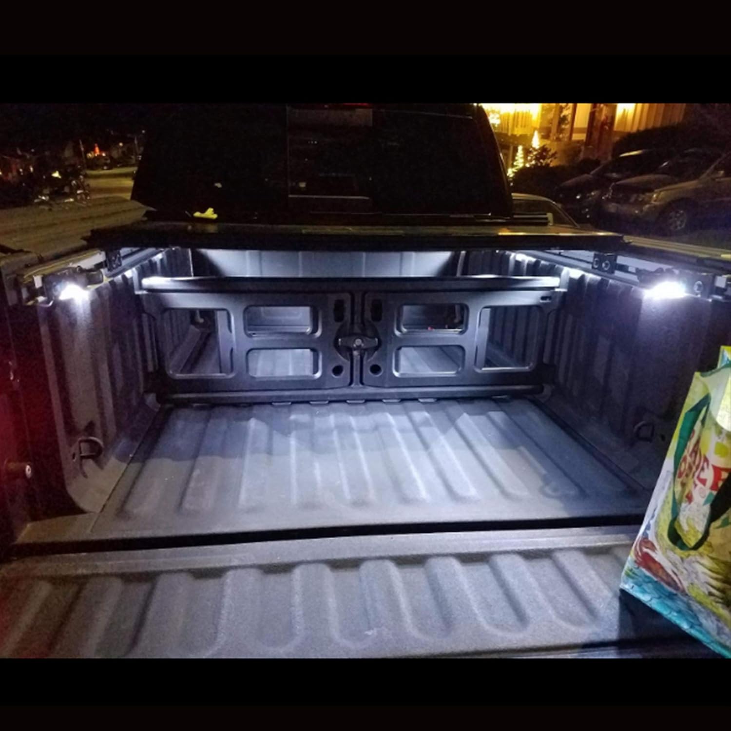 NBWDY 8PCS White Led Truck Bed Lights Kit,IP67 Waterproof 48 LED Rock Light,LEDs Cargo Pickup Bed Lighting Kits for Off Road Under Car, Foot Wells
