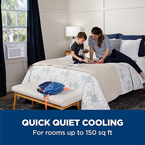 GE Window Air Conditioner Unit, 6,000 BTU for Small Rooms up to 250 sq ft. with Adjustable Fan and Cooling Settings