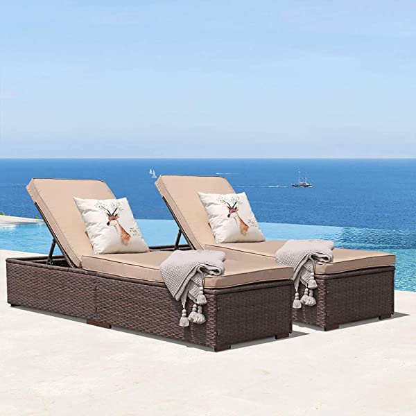 Patiorama Patio Chaise Lounge Chair, Sun Lounger