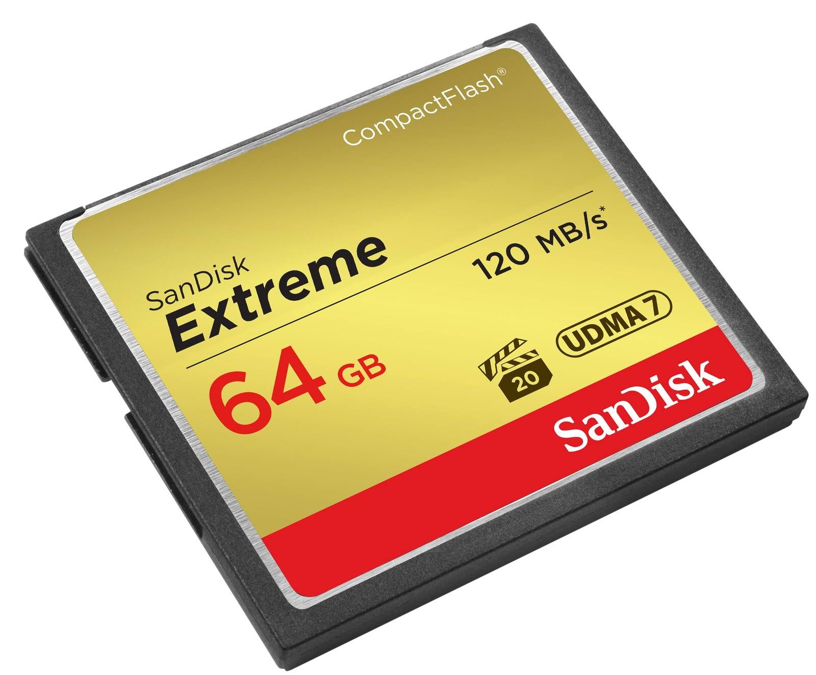 SanDisk Extreme CompactFlash 64 GB Memory Card