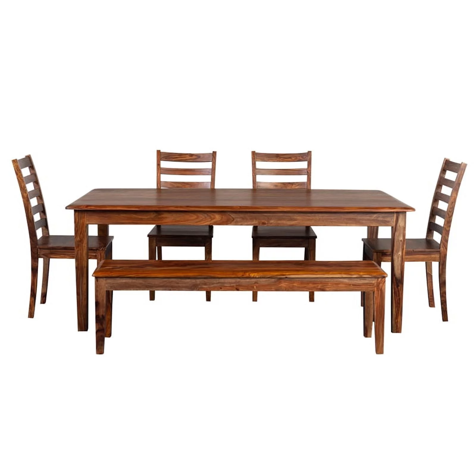 Hawthorne Collections Sonora Solid Sheesham Wood Dining Table - Brown