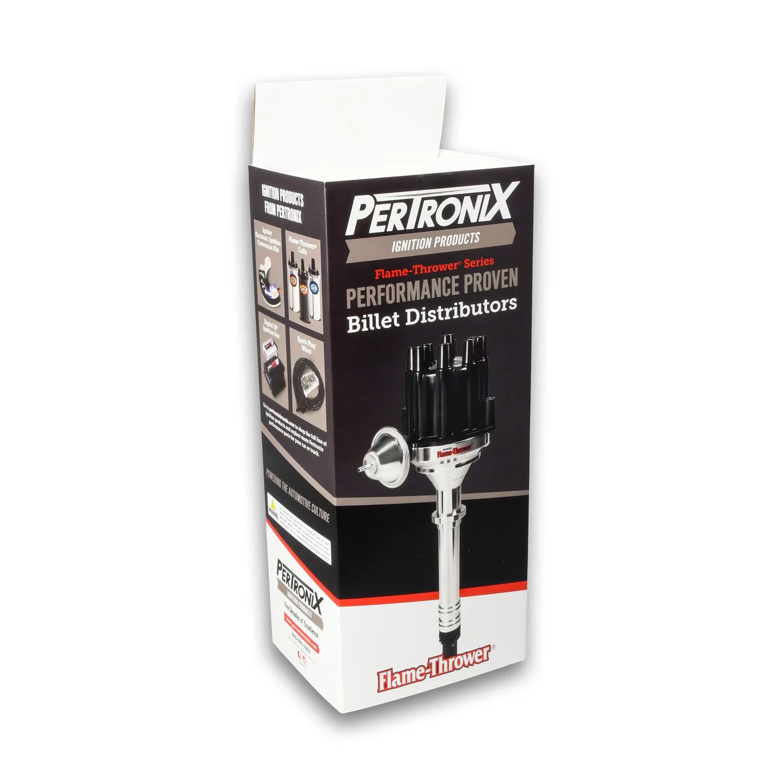 Pertronix D104600 Distributor Cast For Chevy SB/BB blk cap