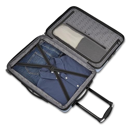 Samsonite Omni 2 Hardside Expandable Luggage with Spinner Wheels, 2-Piece Set (19/24), Lagoon Blue
