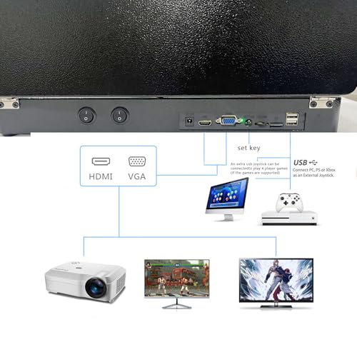 30000 in 1 Portable Arcade Game Console 14-inch HD Screen Single Player Pandoras Box 70S