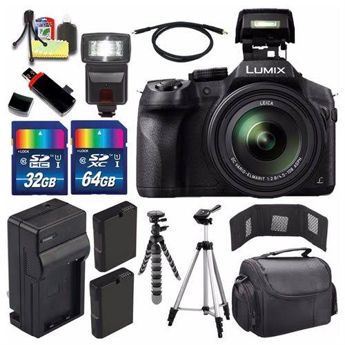 Panasonic Lumix DMC-FZ300 Digital Camera + Extra Battery + Charger + 9