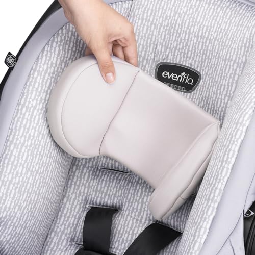 Evenflo LiteMax 35 Infant Car Seat (River Stone), Lightweight, Extended Use, Belt Lock-Off, Ergonomic Handle