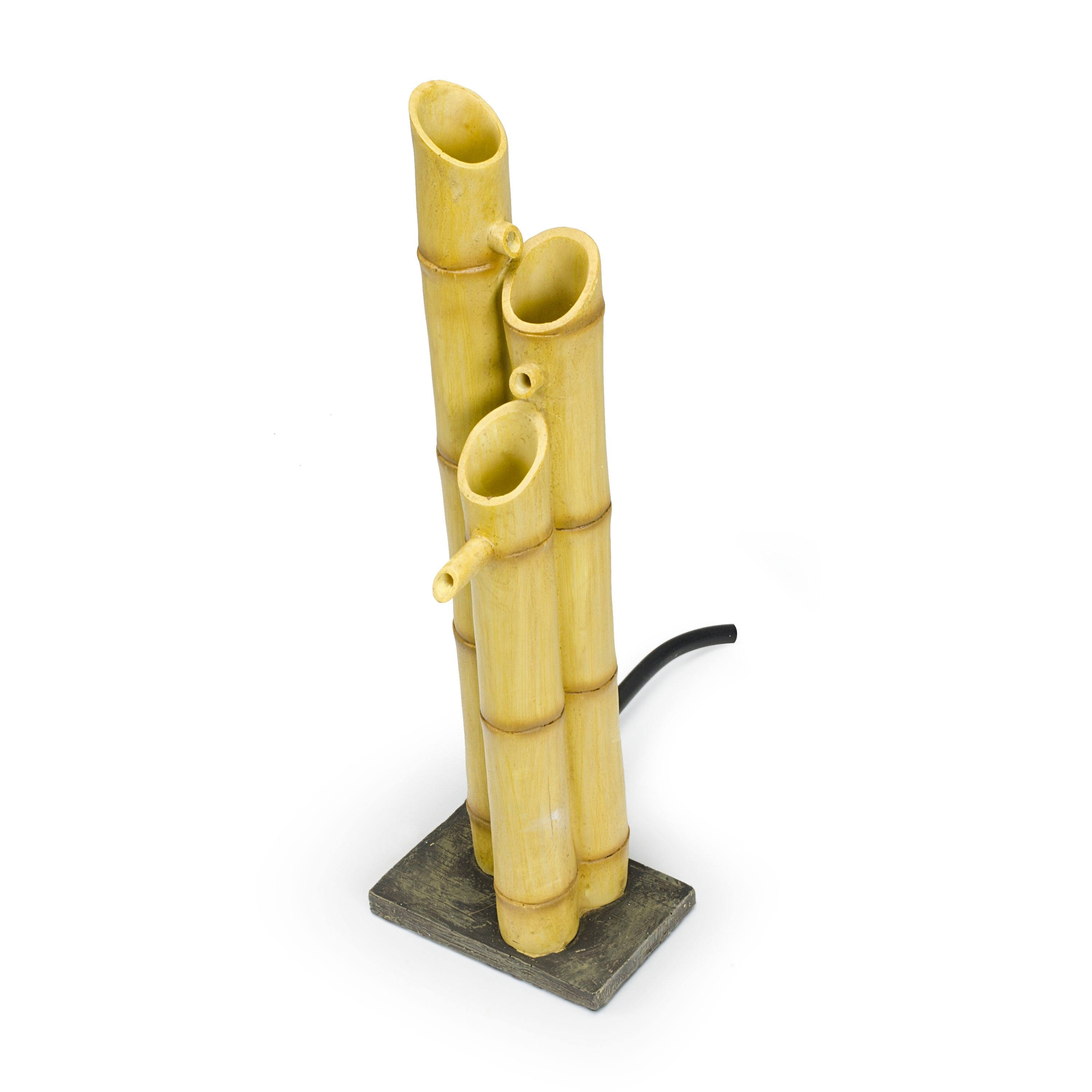 Aquascape 3-tier Pouring Bamboo Fountain with Pump, Yellow