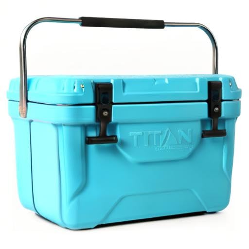 Titan Hard Ice Chest Cooler Roto Cooler with Microban Protection and Deep Freeze Insulation