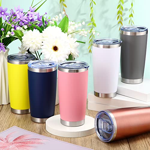 Sieral 36 Packs Stainless Steel Tumbler Bulk with Lid Vacuum Double Wall Insulated Travel Coffee Mug Powder Coated Tumbler Cup for Graduation Wedding
