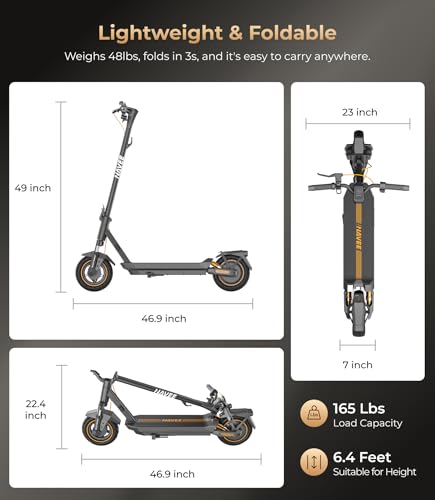 NAVEE Electric-Scooter-Adults, e Scooter GT3, Fast 20 Mph, 700w 500w Motor with Suspension, Long Range 30 Miles, 10 inch Tires All Terrain