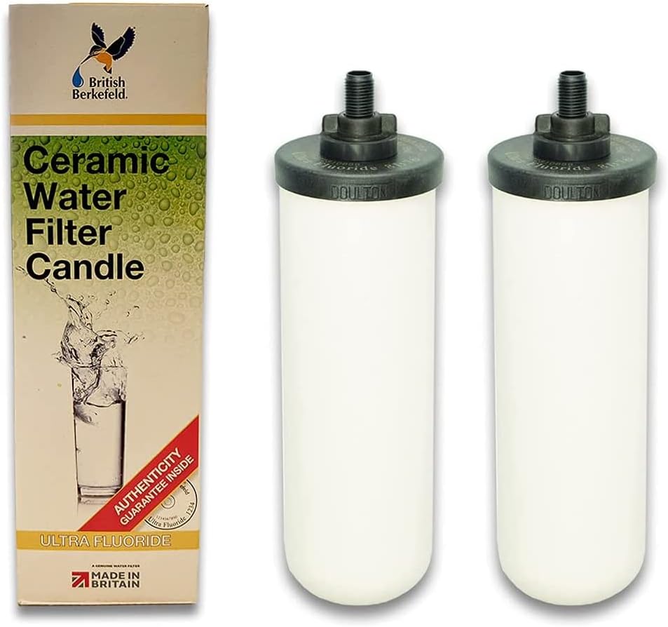 British Berkefeld Doulton W9120133 Ultra Fluoride Ceramic Drinking Water Filter Candle Cartridge