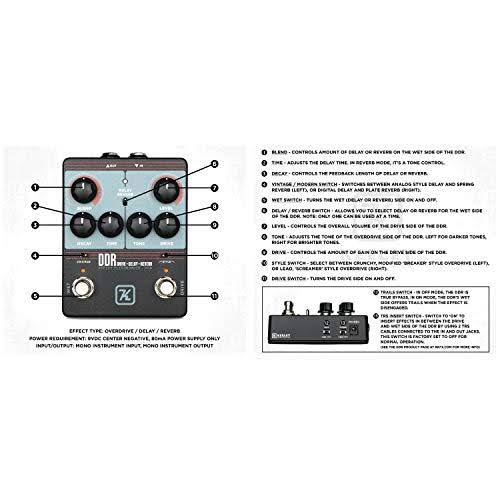 Keeley DDR Drive - Delay - Reverb Guitar Effect Pedal