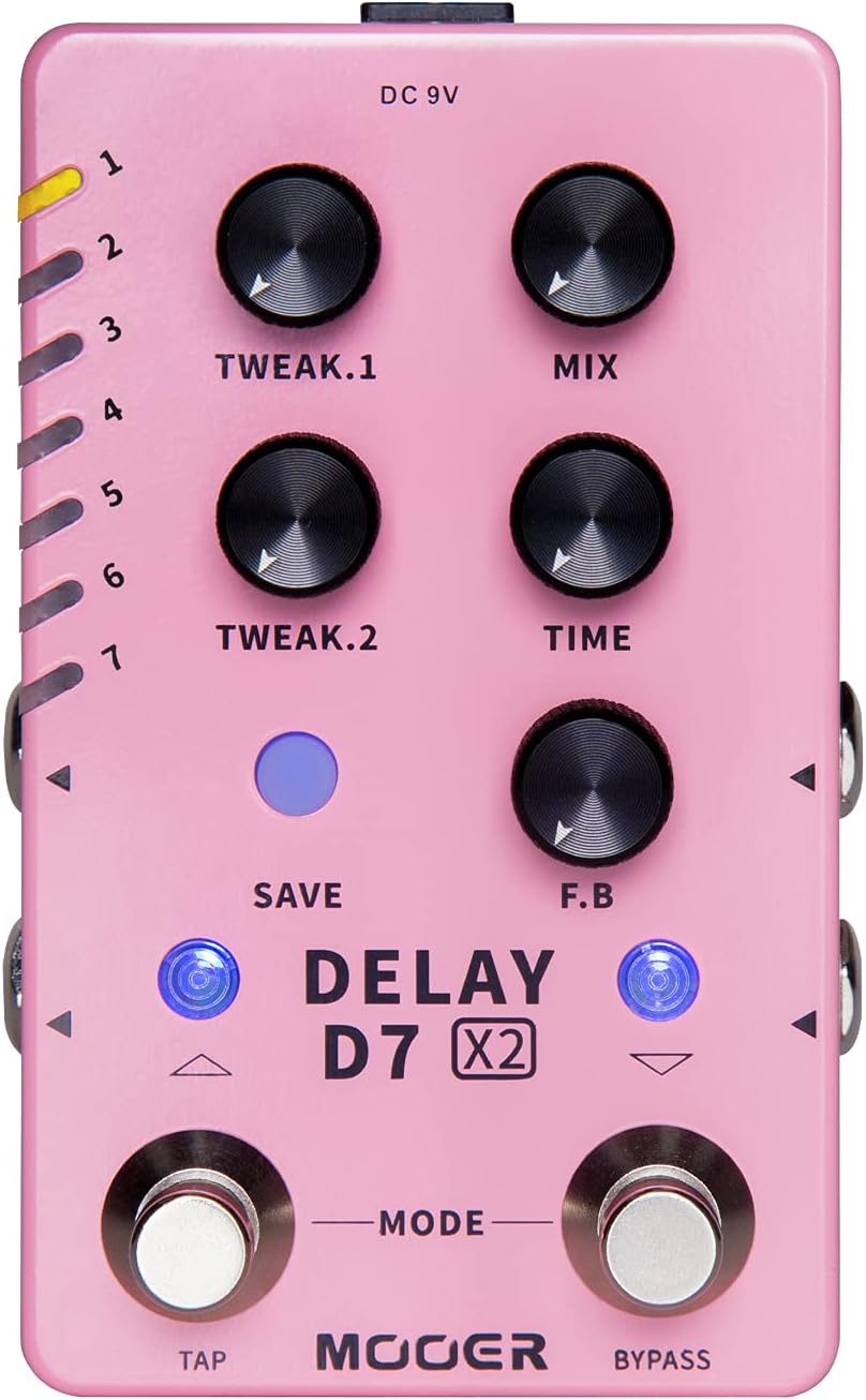 MOOER CAB X2 Dual Footswitch Cab Sim IR Loading Stereo Cabinet Simulation Pedal with 14 Presets Slots Supporting Software Editing