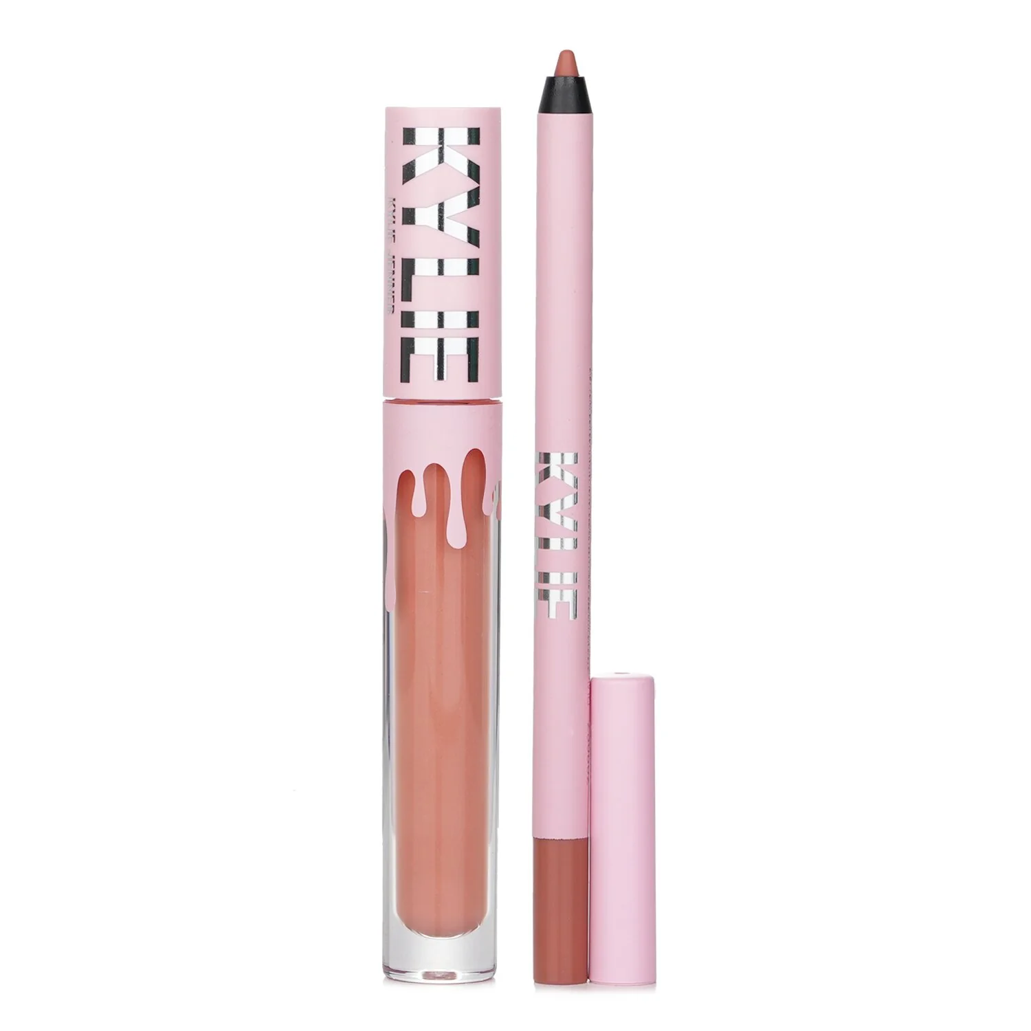 Kylie By Kylie Jenner Matte Lip Kit: Matte Liquid Lipstick 3ml + Lip Liner 1.1g - # 802 Candy K Matte (box slightly damage) 2pcs