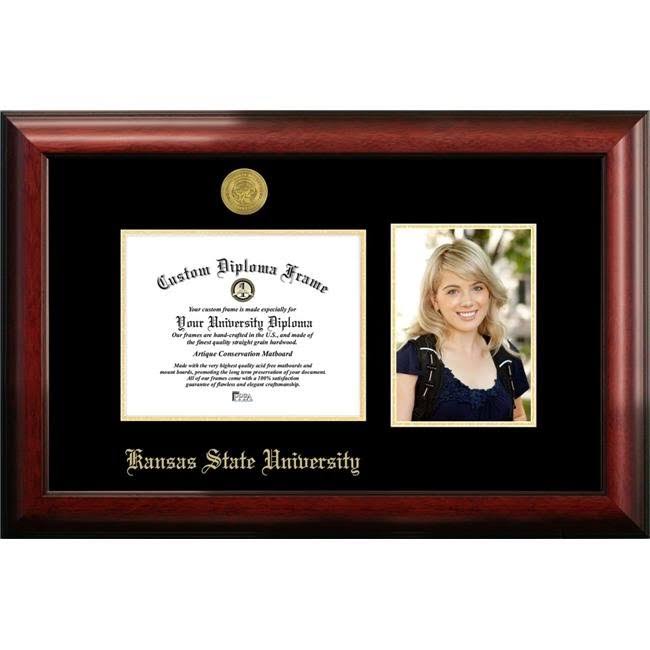 Campus Images Kansas State University 9W x 6H Gold Embossed Diploma Frame with 5 X7 Portrait