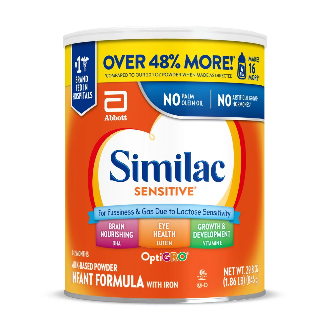 Similac Sensitive Powder Baby Formula, 29.8-oz Can - Radiant Selections