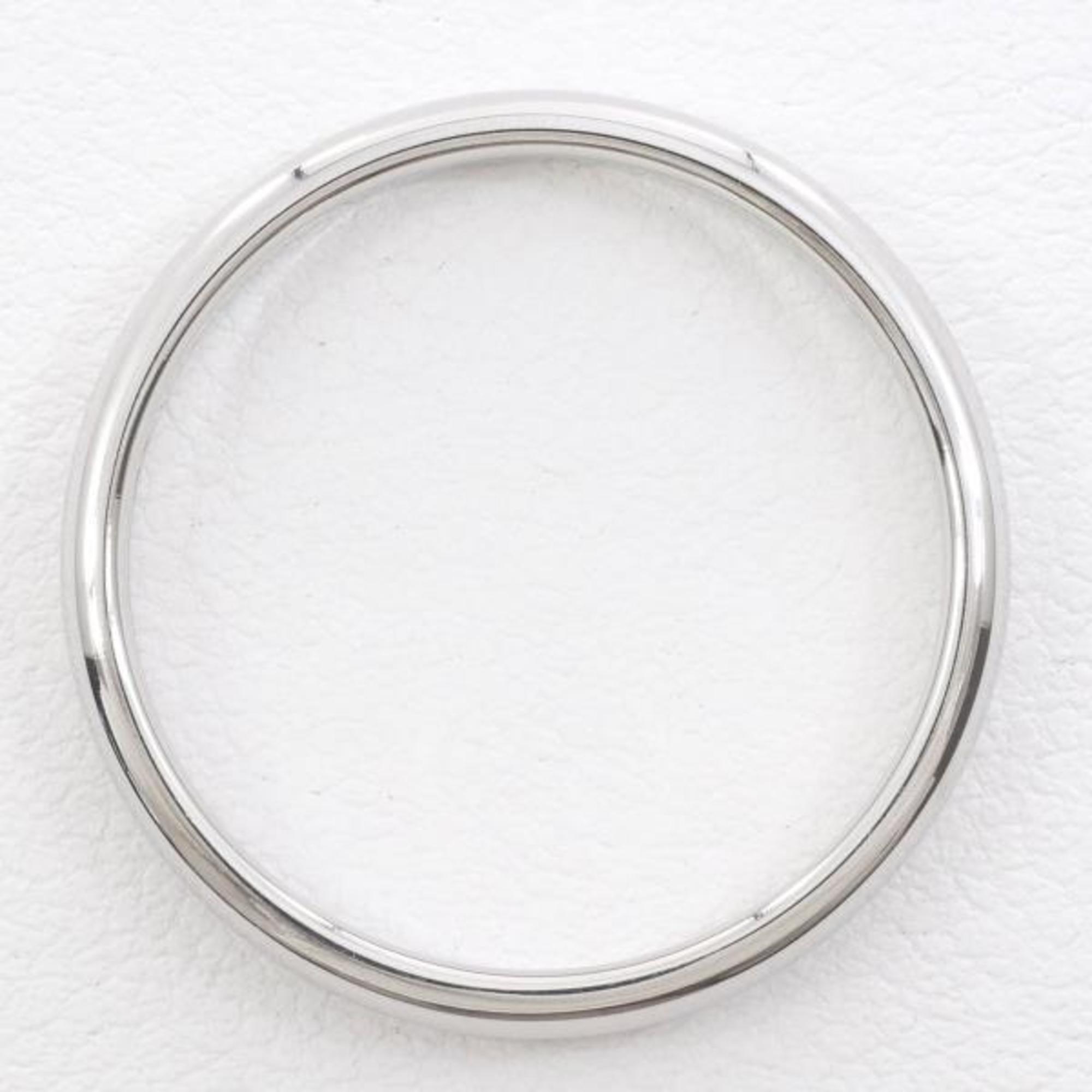 Pre-Owned Tiffany Classic Band 2 Set PT950 Ring No. 14 17.5 Total Weight Approx. 9.8g Jewelry (Good)