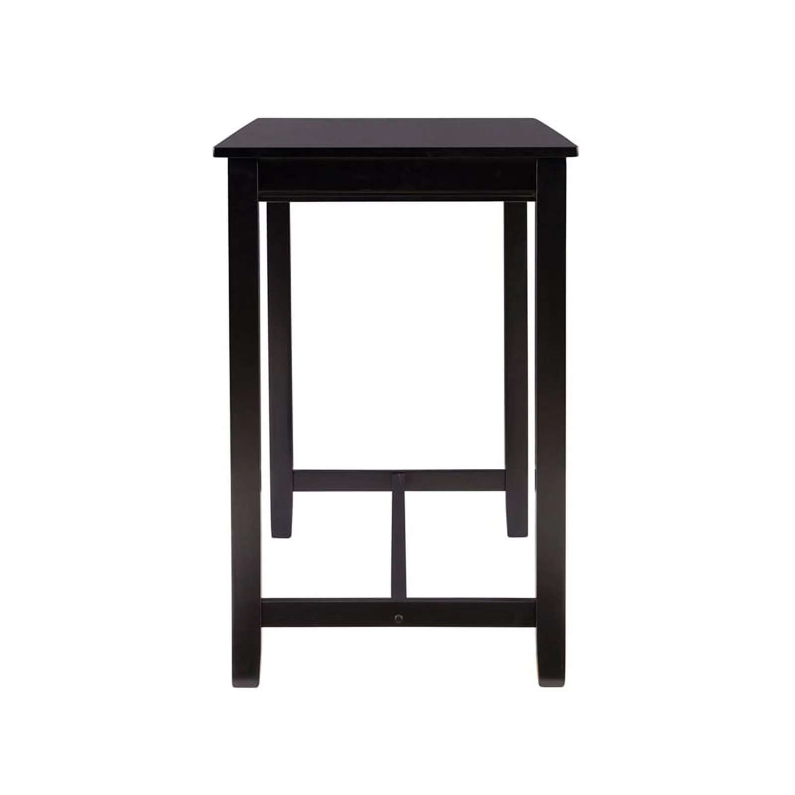 Linon Claridge 36" Wood Counter Height Pub Table in Black