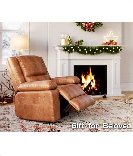 GarveeHome Power Lift Recliner Chair - Heat and Massage, Faux PU Electric Lift Recliner for Elderly & Mobility Impaired, Adjustable Back and Legs