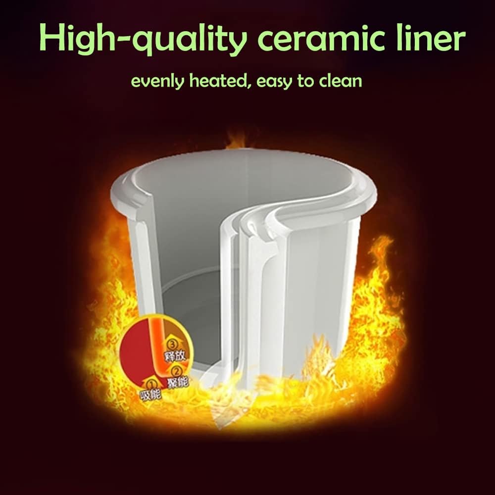 TIANJI Smart 4 Ceramic Pot Electric Stew Pot DGD33-32EG 4-in-1 3.2L+2x0.65L+0.45L - Smart Home Appliances