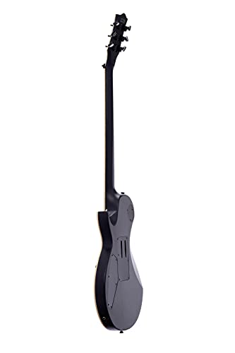 IYV 6 String IYV-ILP-400FR Solid Body wilth Floyld Rose Tremelo Electric Guitar, Satin Black, Right, (ILP-400FR)