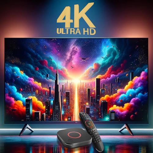 Raxxio MAG544w3 TV Set-Top Box - 4K HDR TV Streaming Device with Amlogic S905Y4 Chipset, 1GB DDR4 RAM, 4GB Flash Memory, Dolby Digital Plus